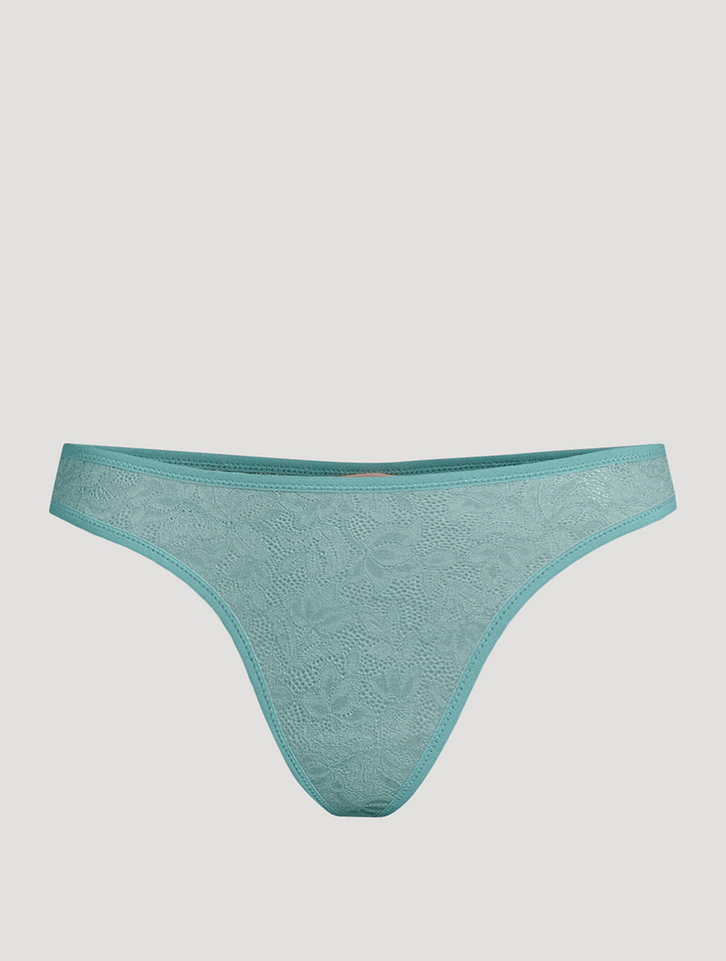 FITS EVERYBODY LACE DIPPED THONG | ONYX
