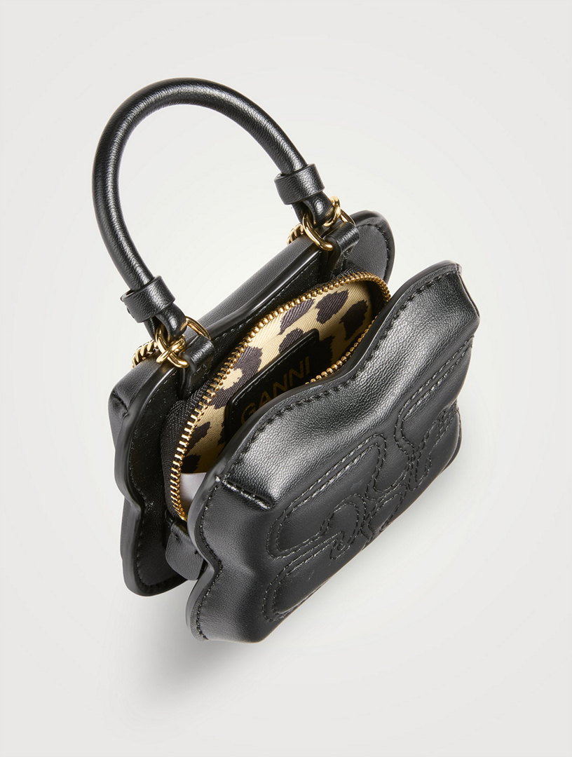 【国内即発】GANNI NANO BUTTERFLY TOP HANDLE BAG GANNI Nano Butterfly Top Handle Bag | Holt Renfrew