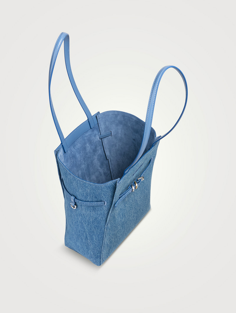Small Voyou Denim Tote Bag