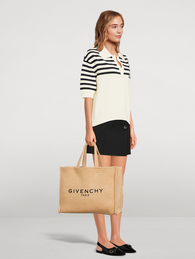 GIVENCHY Medium G Tote Raffia Bag Holt Renfrew