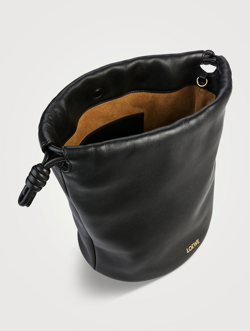 Loewe x Paula's Ibiza Flamenco Leather Bucket Bag With Donut Chain