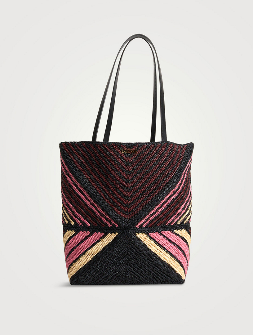 LOEWE Loewe x Paula's Ibiza Medium Puzzle Fold Raffia Tote Bag | Holt ...