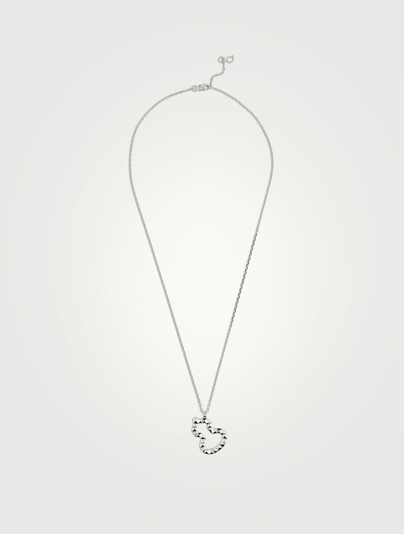 Wulu 18K White Gold Pendant Necklace