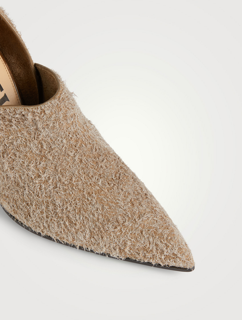 Comic Brushed Suede Pumps
