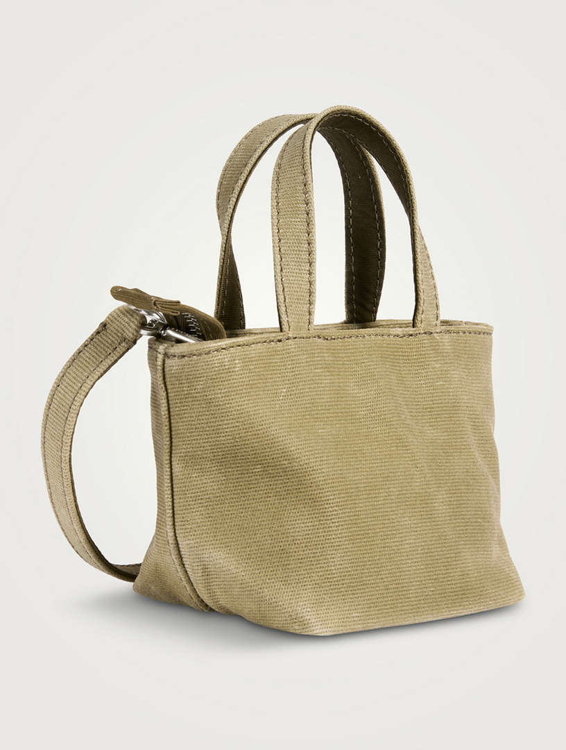Mini Punch Canvas Crossbody Tote Bag