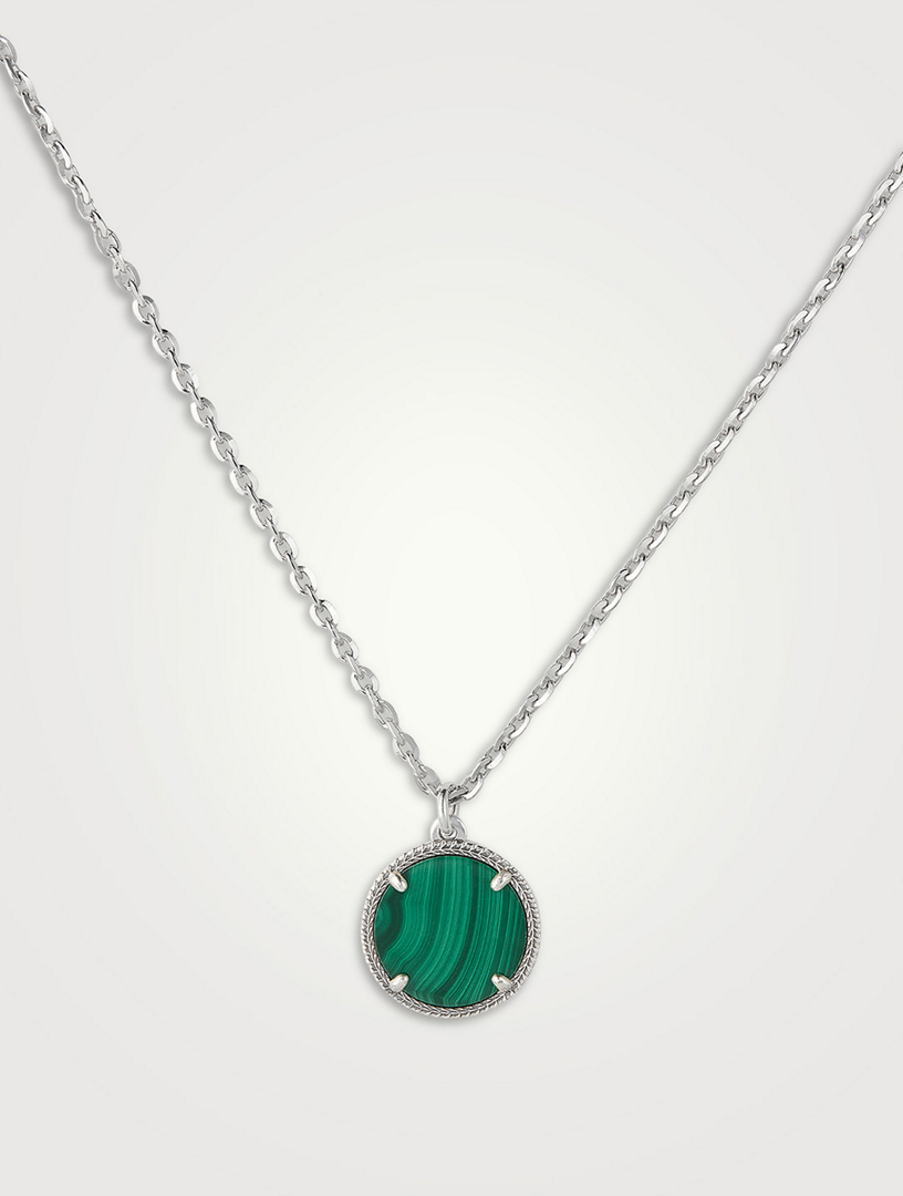 Malachite Amulet Pendant Necklace