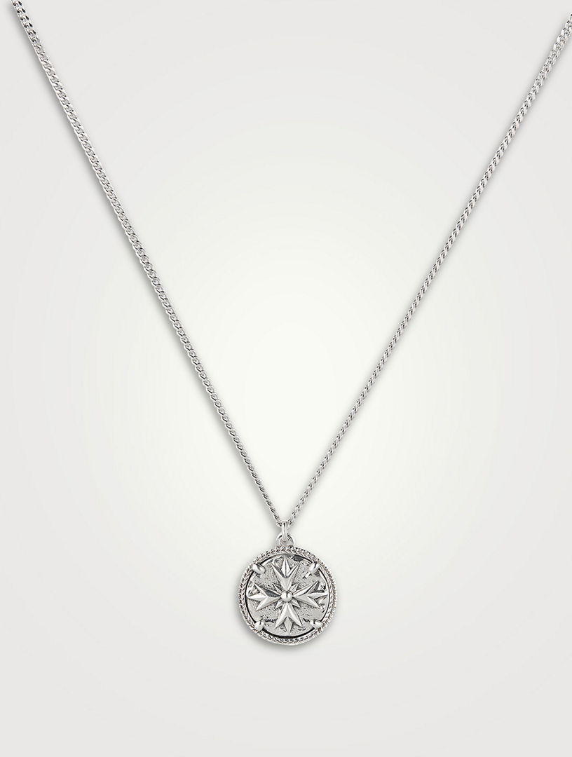 Crest Tag Pendant Necklace