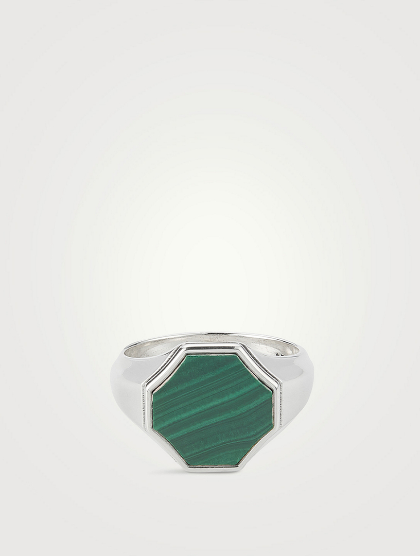 Malachite Signet Ring