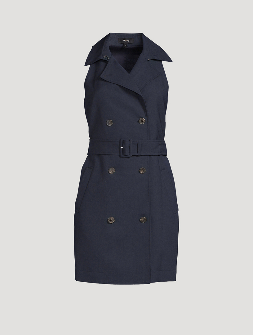 Black trench dress hotsell