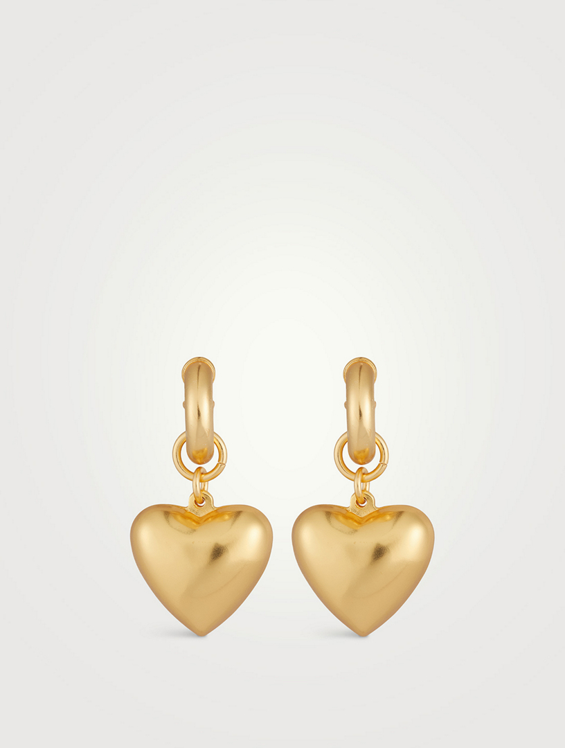 Puffy Heart Drop Earrings