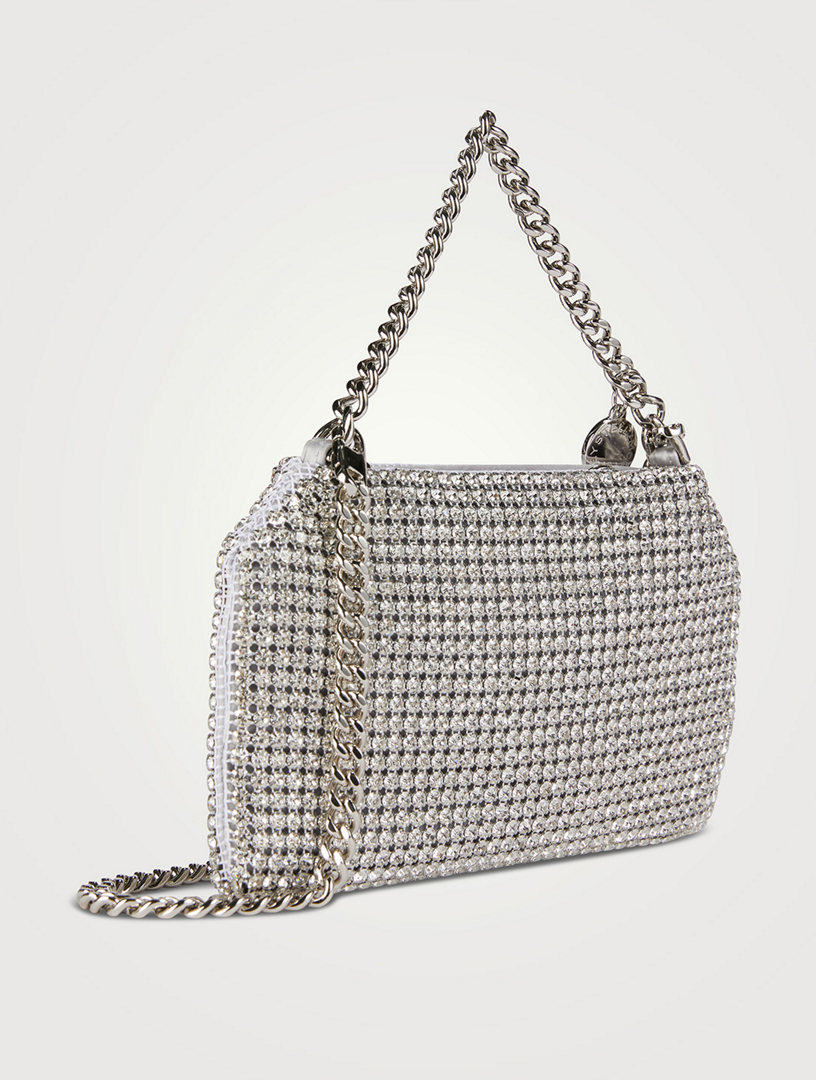 Falabella Crystal Mesh Clutch
