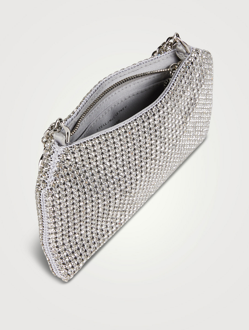 Falabella Crystal Mesh Clutch