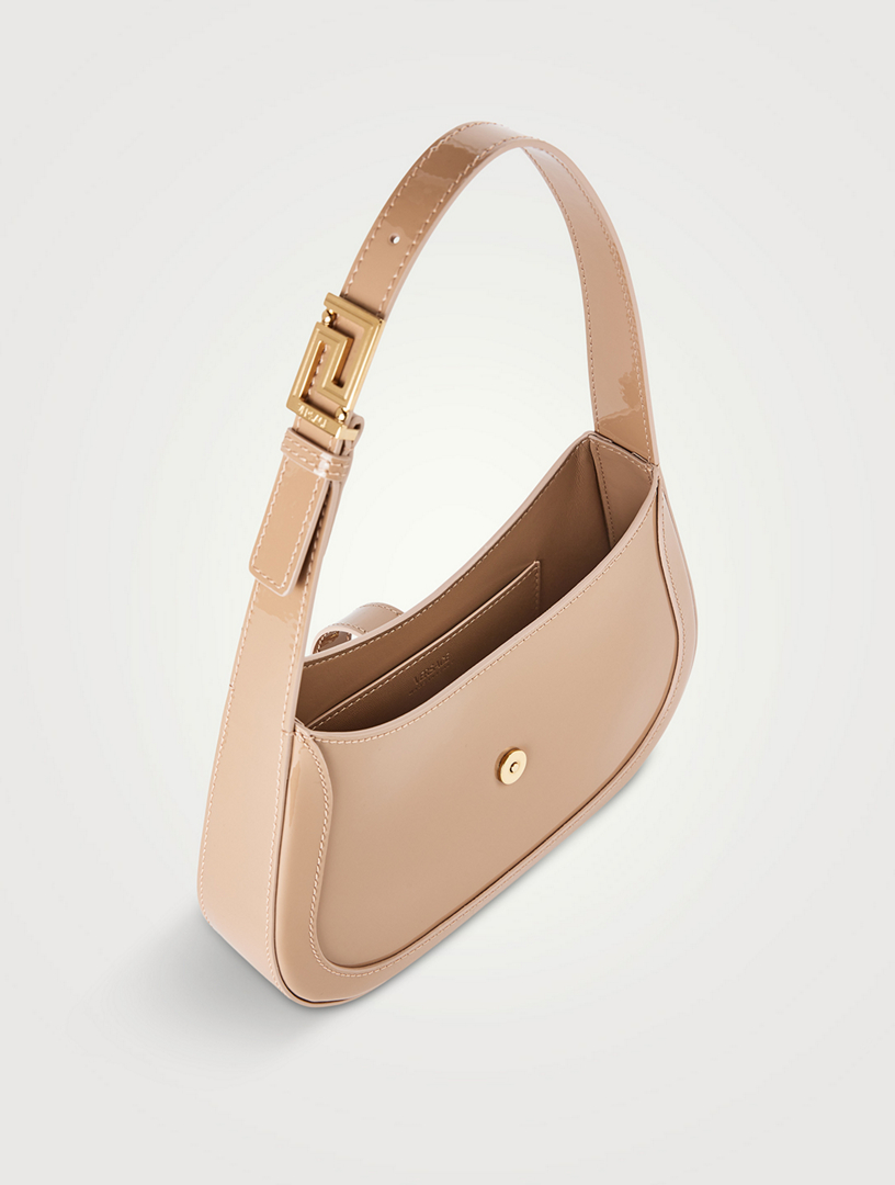 Small Greca Goddess Leather Shoulder Bag