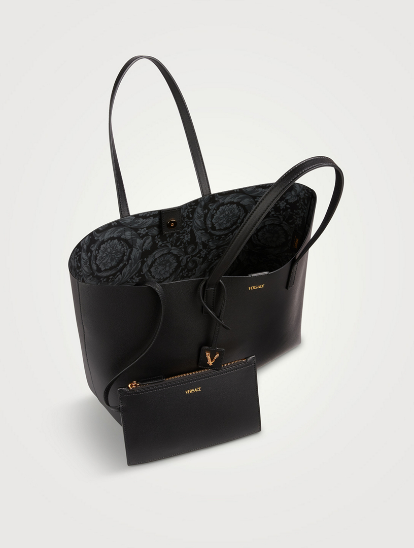 Versace leather tote outlet