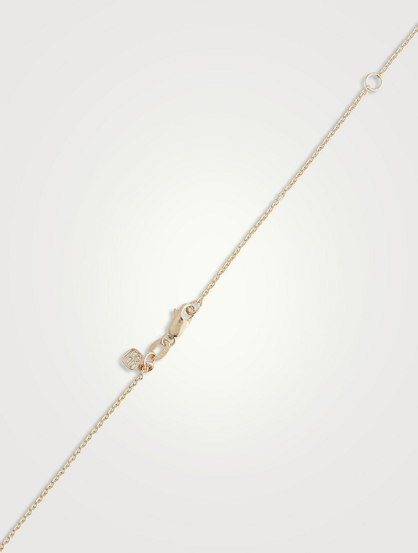 Large 14K Gold Starburst Pendant Necklace With Diamonds