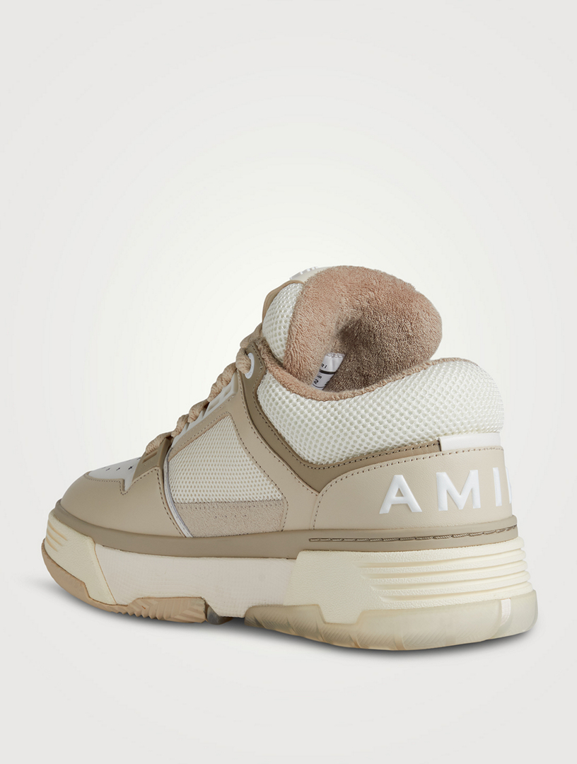 MA-1 Leather And Mesh Sneakers