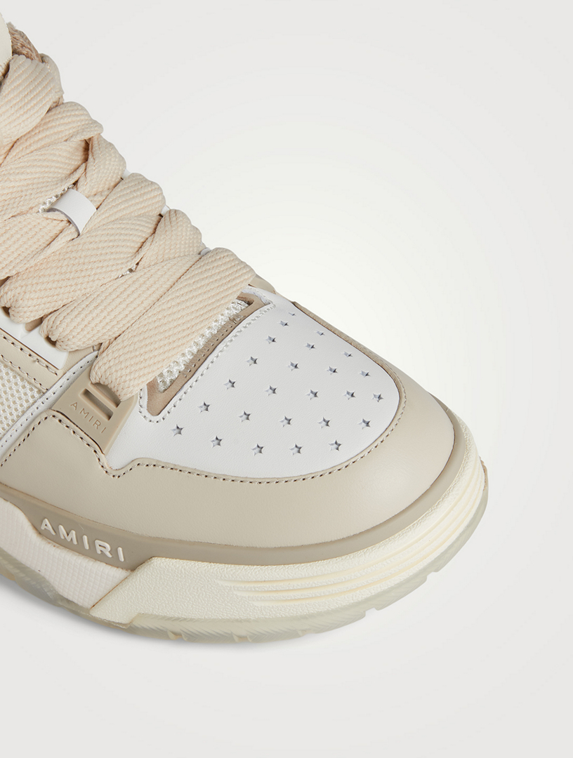 MA-1 Leather And Mesh Sneakers