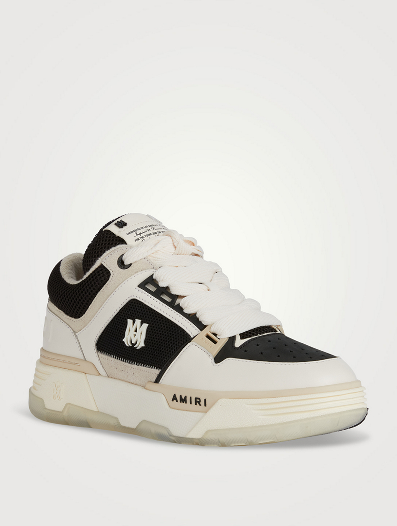 MA-1 Leather And Mesh Sneakers