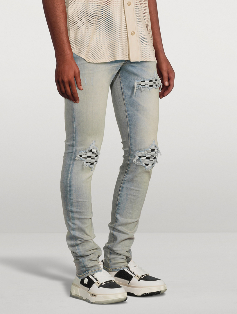 AMIRI MA-1 Leather And Mesh Sneakers | Holt Renfrew