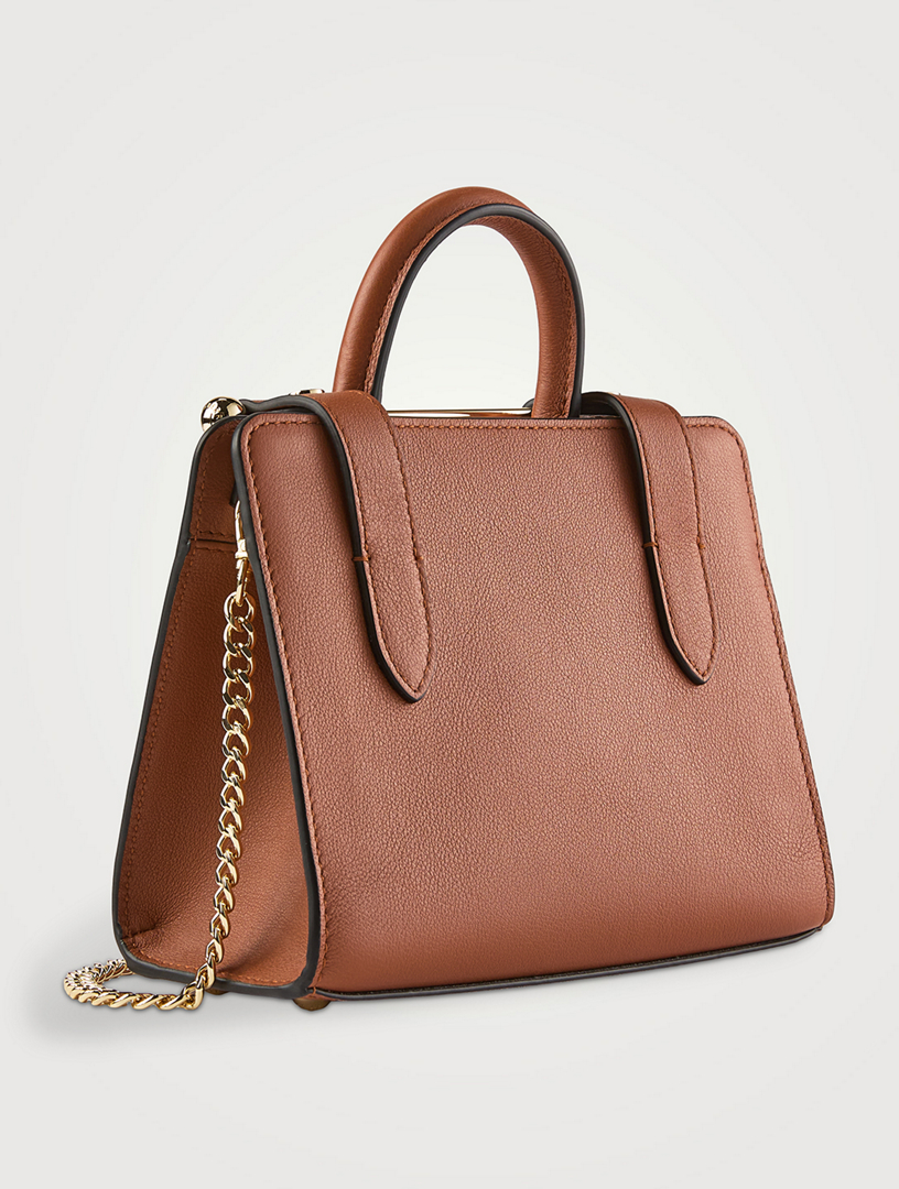 Nano Leather Tote Bag