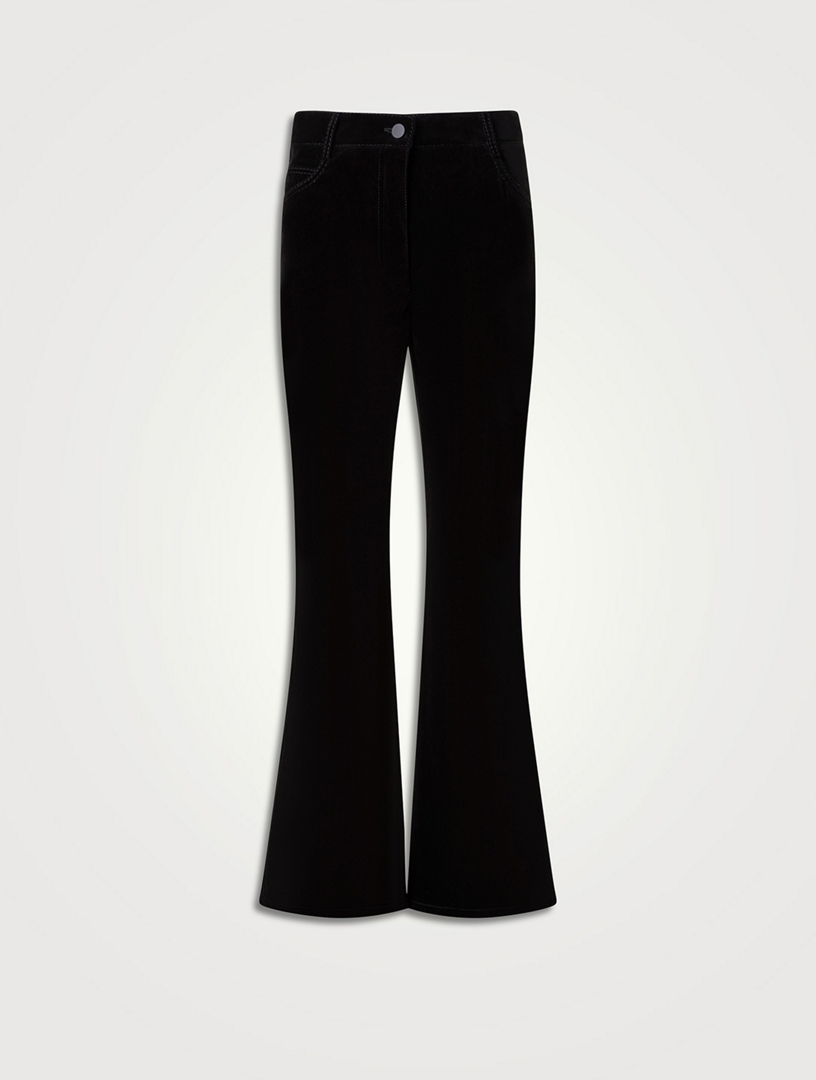 Cali Cropped Velvet Trousers