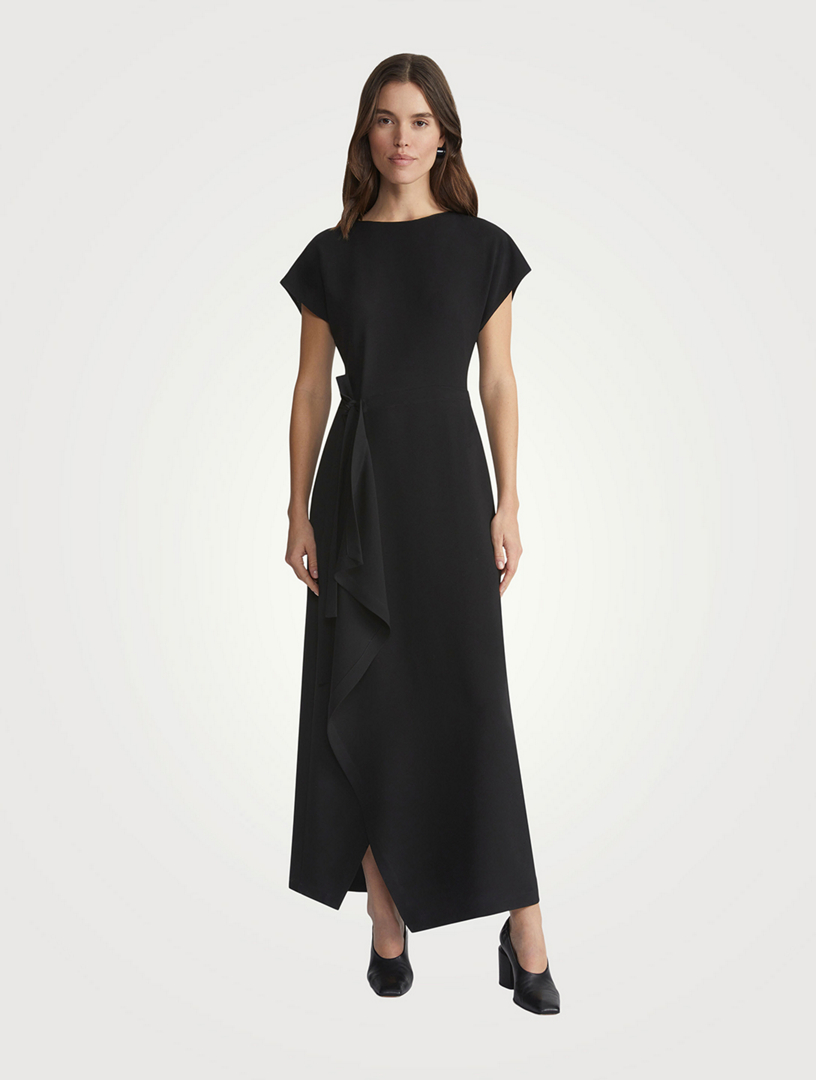 Side-Tie Finesse Crepe Dress