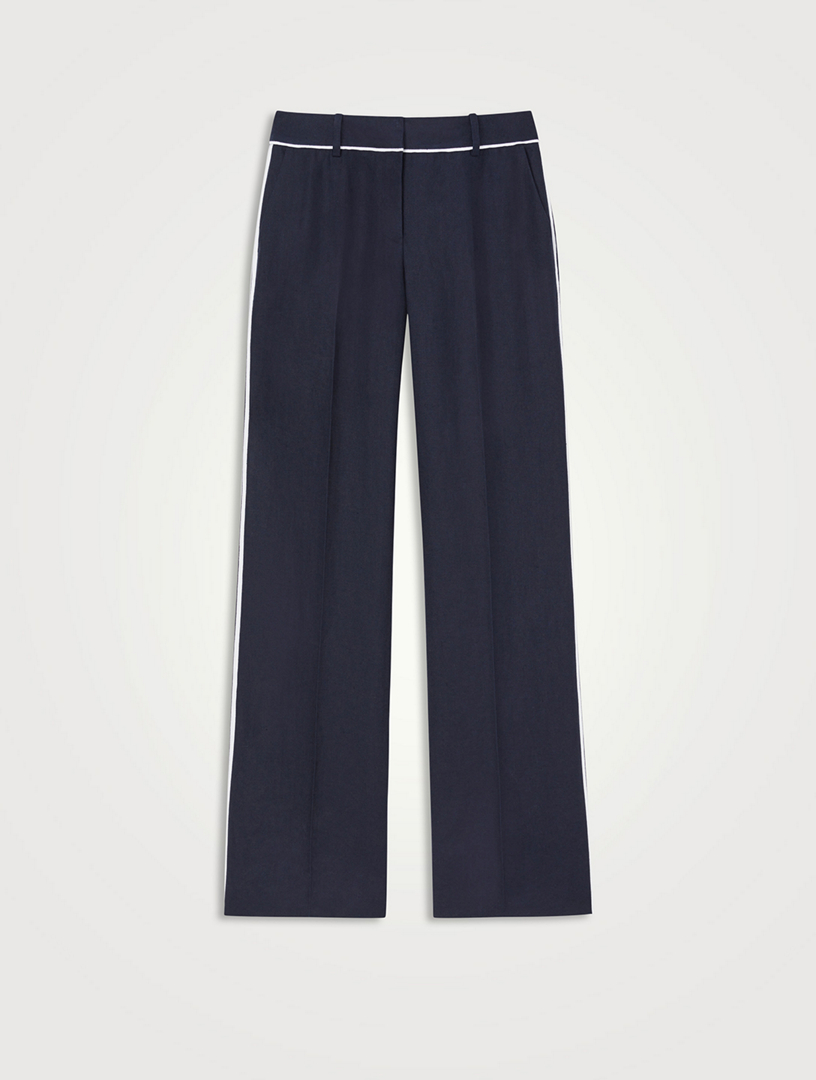 Sullivan Linen Straight-Leg Trousers