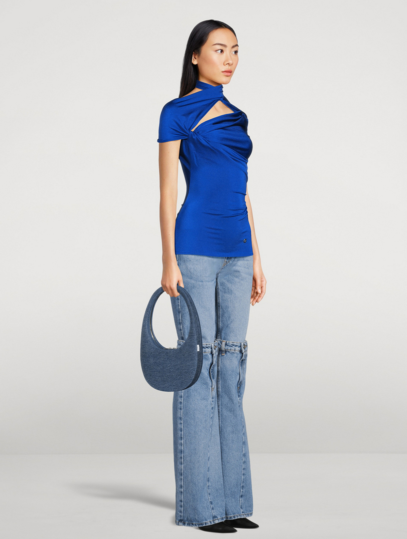 トートバッグ COPERNI Women Bags DBA104F9014BLU BLUE Coperni x Disney Swipe Handbag – Michele Franzese