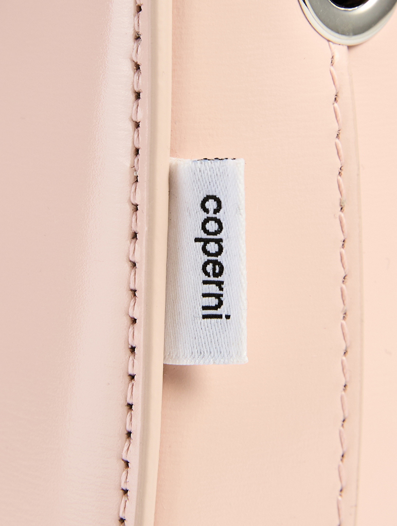 Mini Swipe Gloss Leather Crossbody Bag