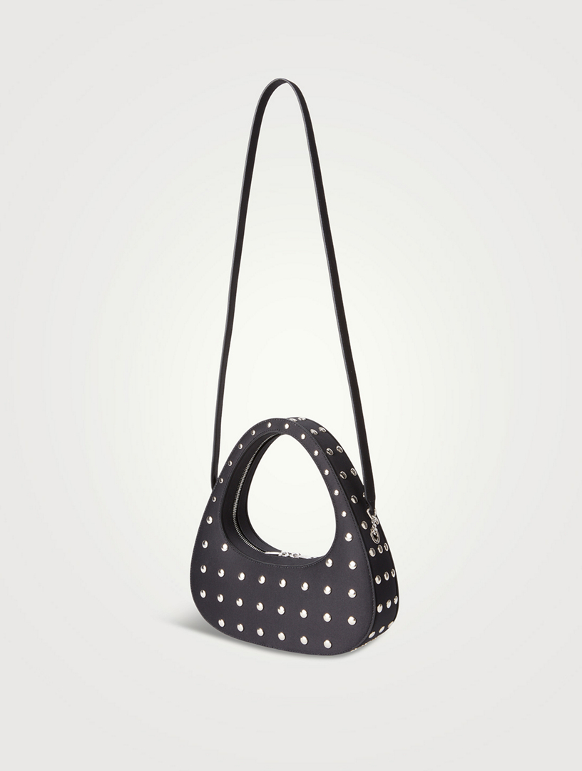 Swipe Studded Crossbody Baguette