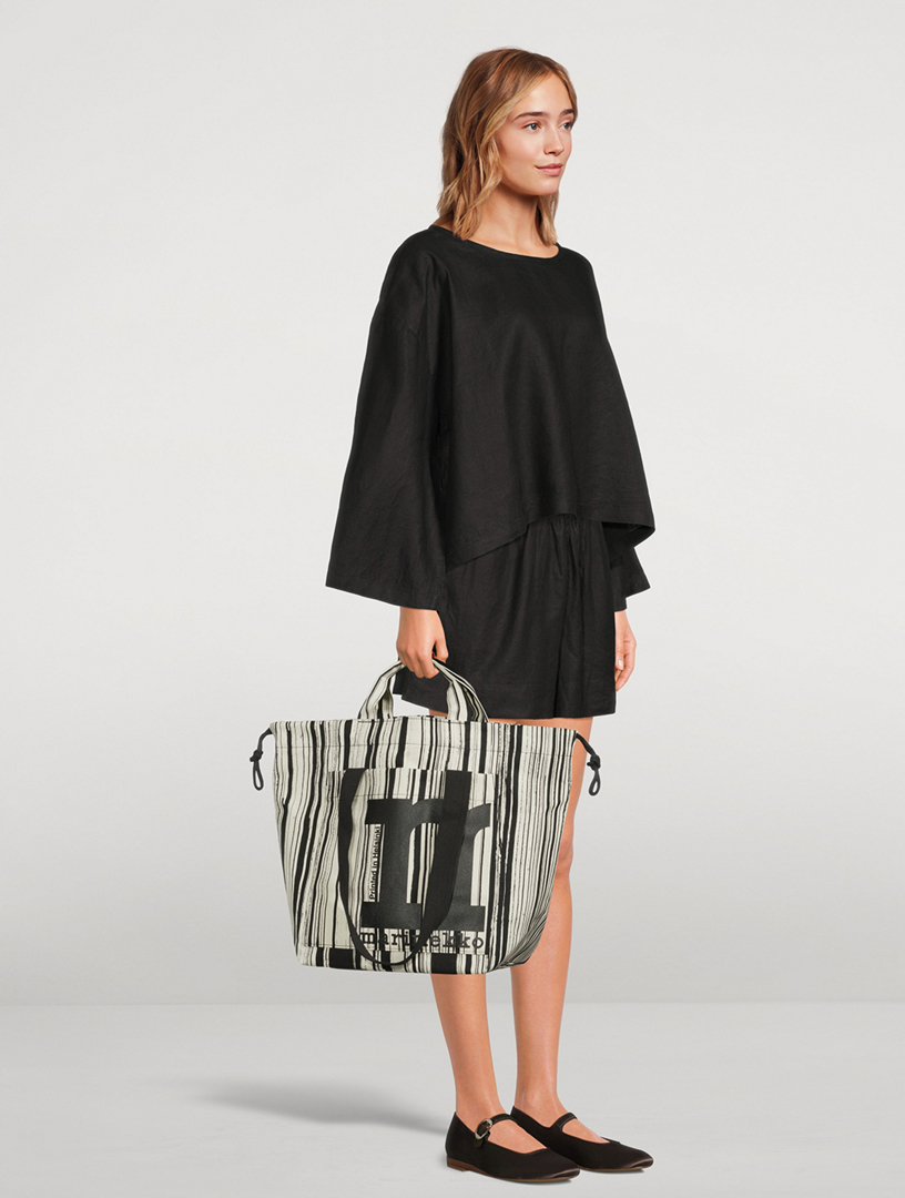 Mono City Tote Bag In Siluetti Print