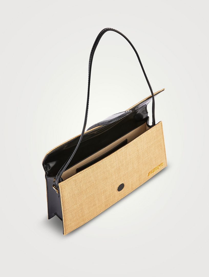 Le Bambino Long Raffia Shoulder Bag