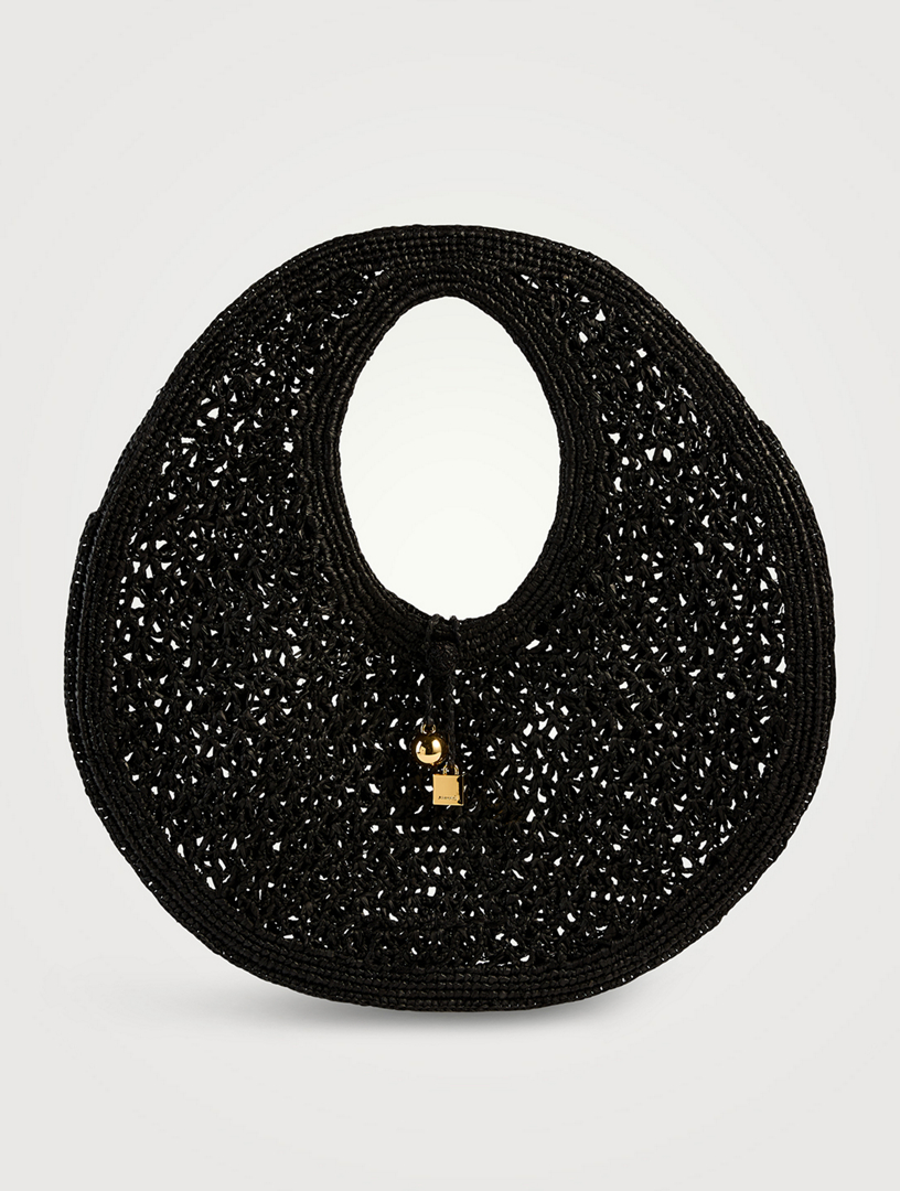 Le Rond Spiaggia Raffia Basket Bag