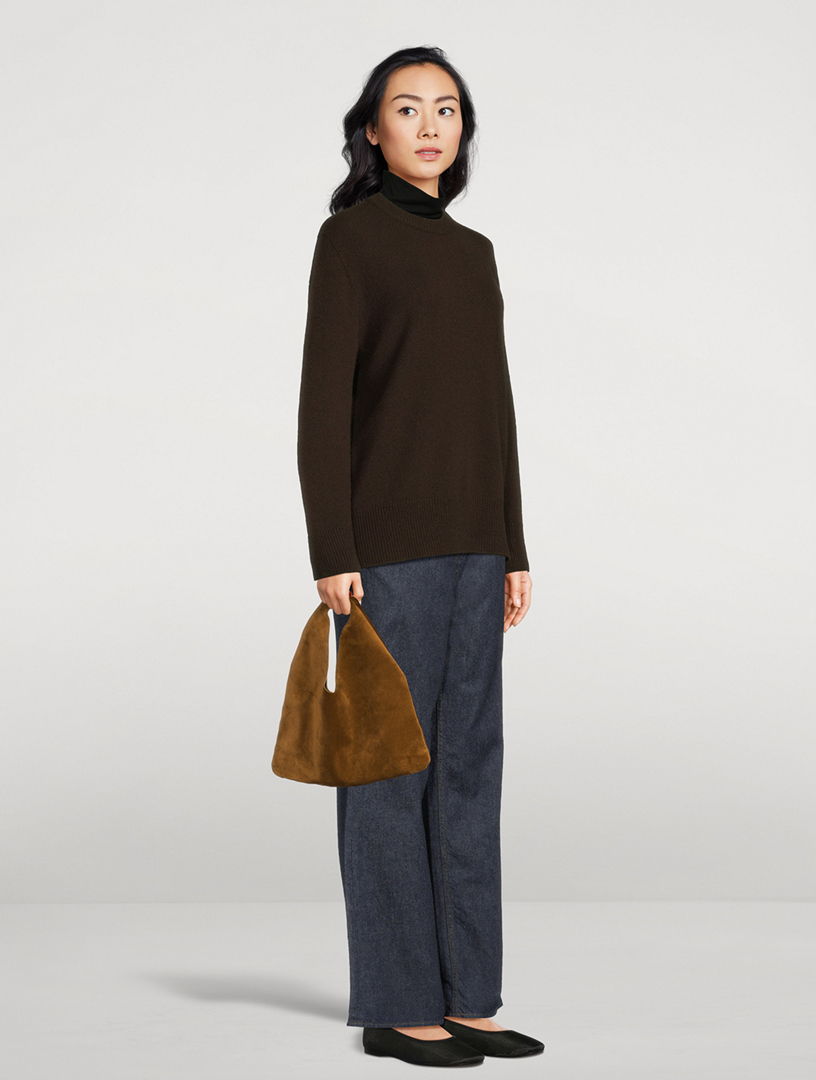 トートバッグ THE ROW Bindle small brown suede bag Women's Small Bindle bag in suede | THE ROW | 24S