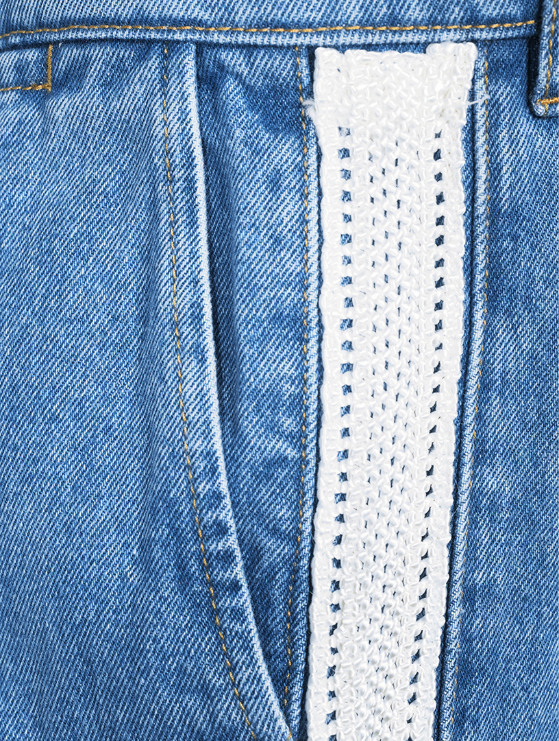 WALES BONNER Eternity Cotton Straight-Leg Jeans | Holt Renfrew