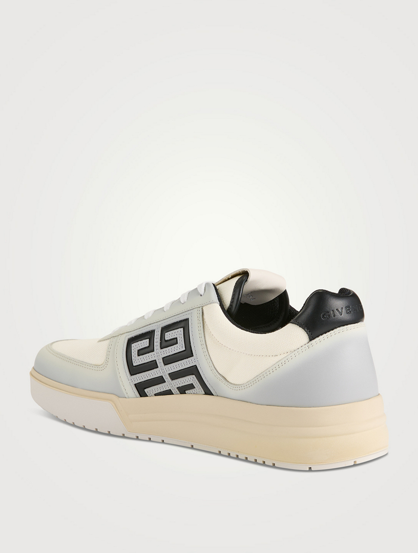G4 Leather And Canvas Sneakers
