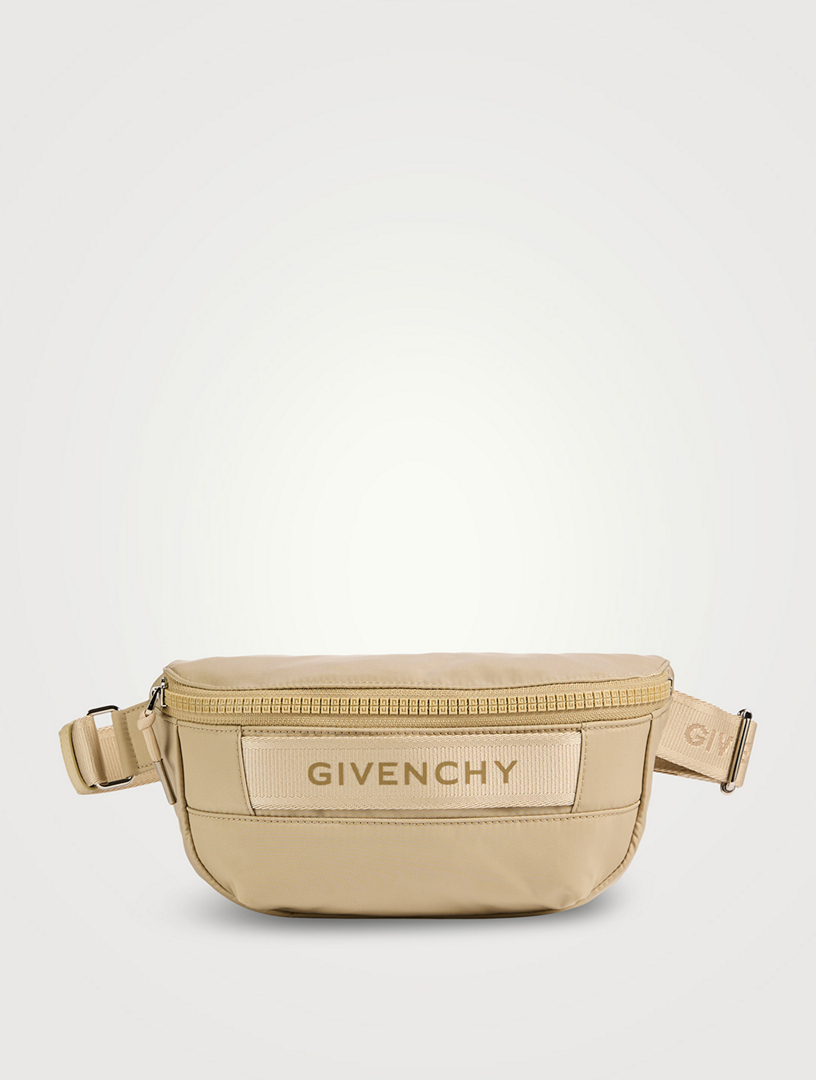 GIVENCHY Men S G Trek Nylon Belt Bag Beige Cream