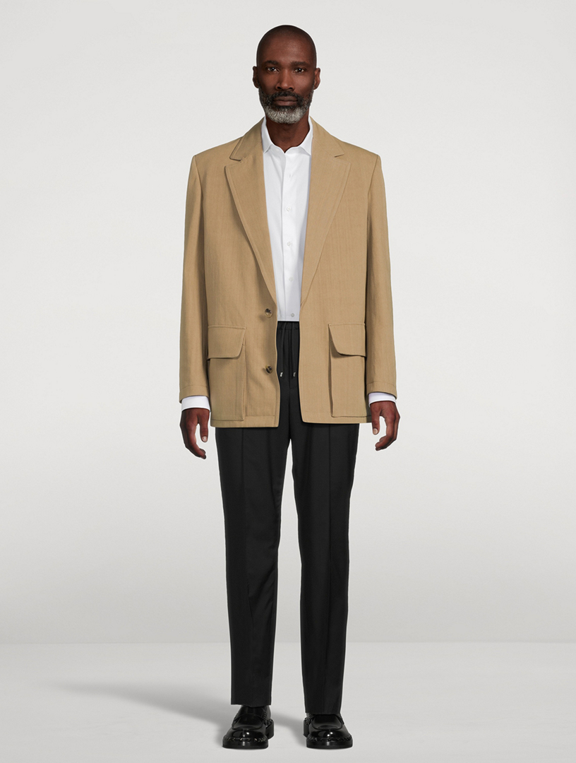 Cotton Canvas Oversized Jacket