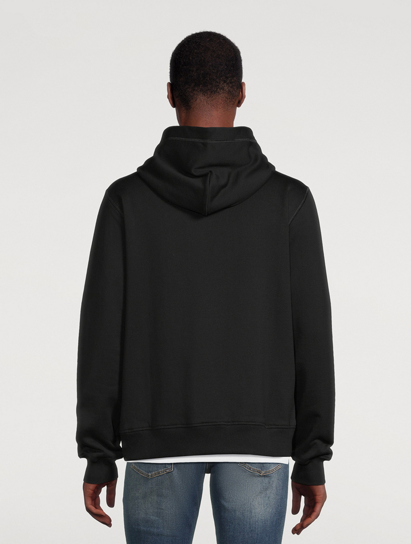 Cotton Jersey Zip-Up Hoodie