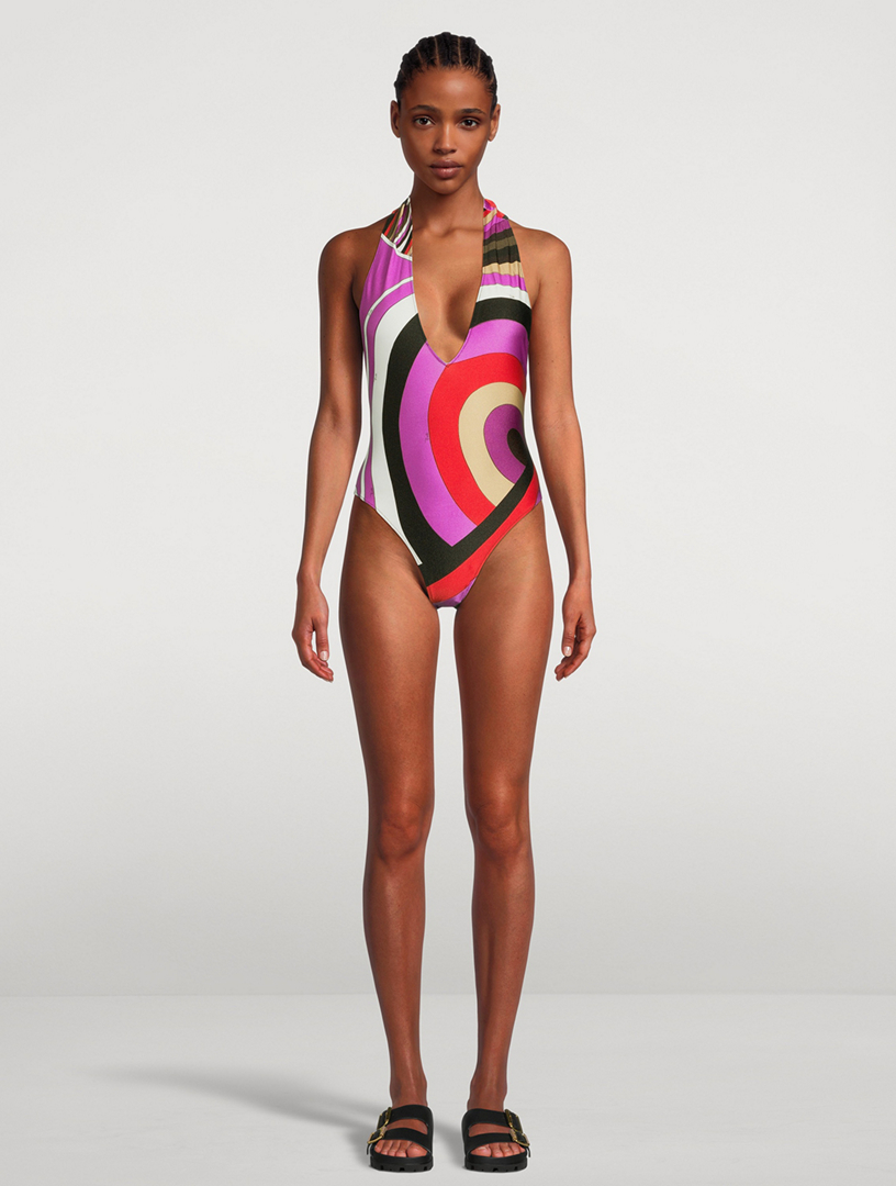 Halter monokini swimsuit shop