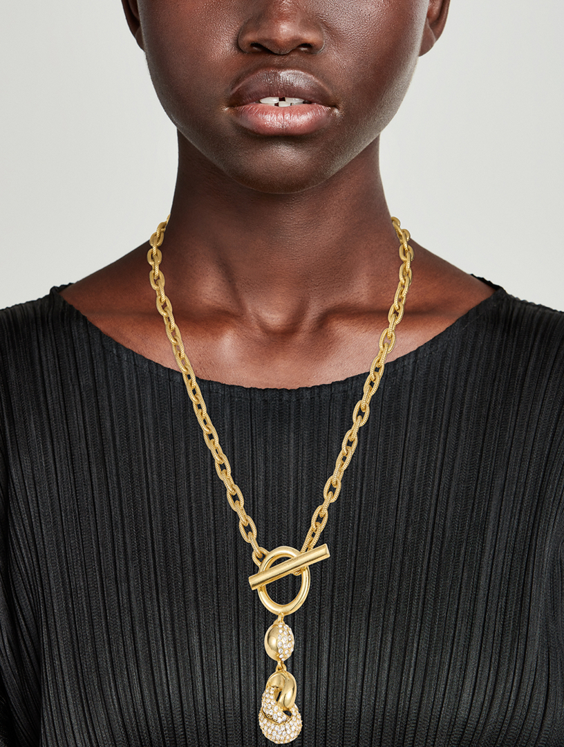 Love Knot On A Chain Necklace