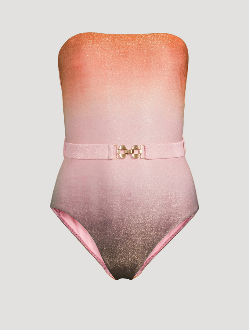 Golden Lurex One-Piece Swimsuit