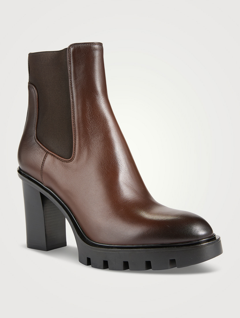 Ferry Leather Lug-Sole Boots