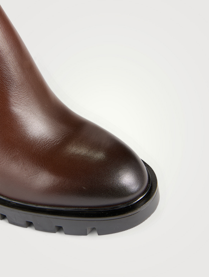 Ferry Leather Lug-Sole Boots