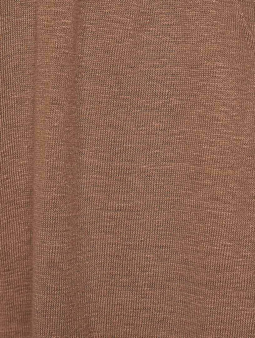 Stretch Linen Wide-Leg Trousers