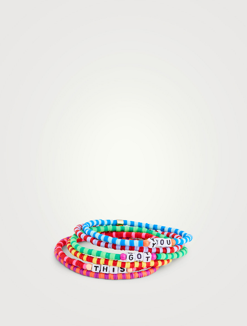 Set Of Six You Got This Beaded Camp Bracelets