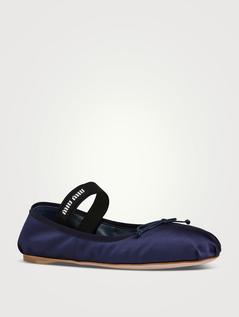 MIU MIU Satin Ballerina Flats Holt Renfrew