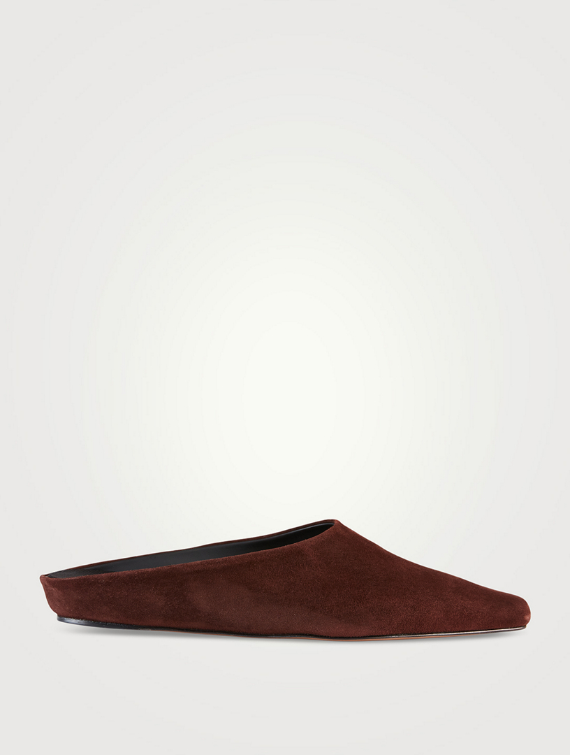 Alba Suede Flat Mules