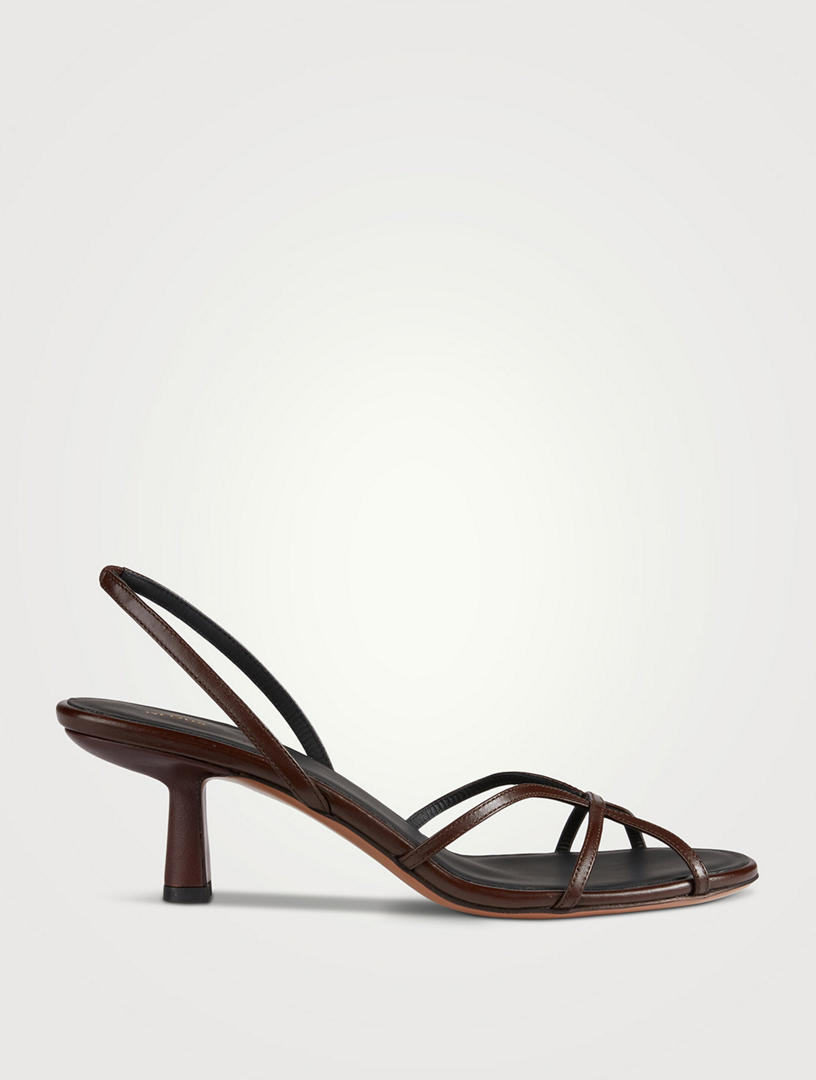 Neous rossi leather slingback sandals deals