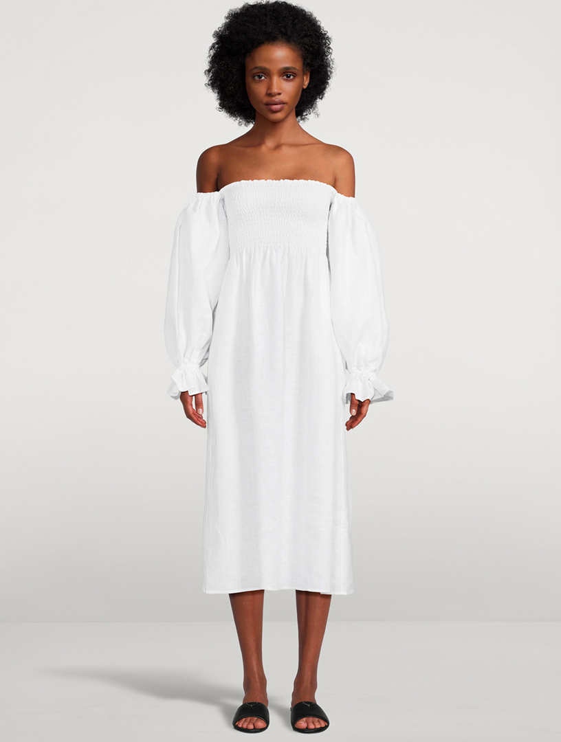 SLEEPER Atlanta Linen Dress | Holt Renfrew